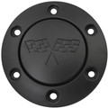 Steering Wheel Emblem Cap with Checkered Flag Logo