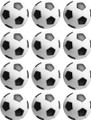 12 Pack Foosballs Black / White Soccer 35mm Foos Balls