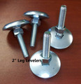 Set of 4 Heavy Duty Leg Levelers with Nuts