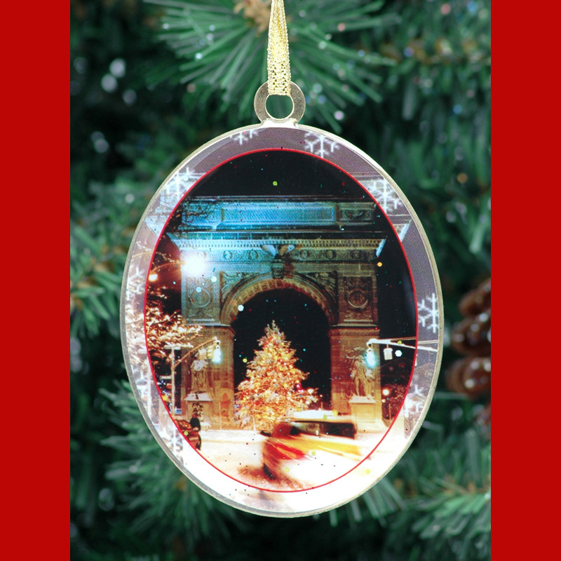 washington square arch christmas tree double sided ornament washington square arch christmas tree double sided ornament