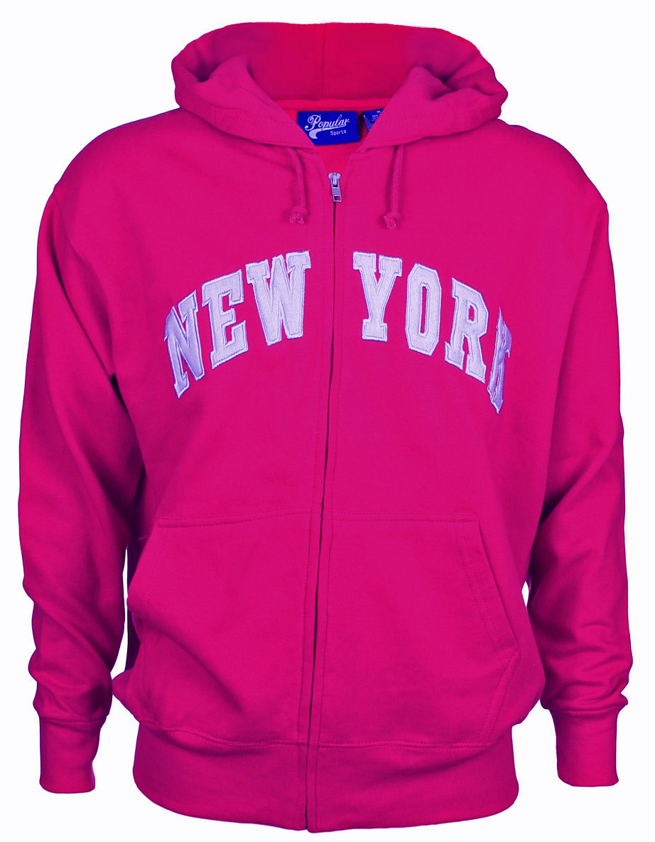 new york zipper hoodie