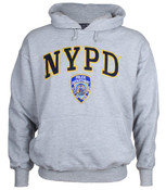 nypd hoodie grey