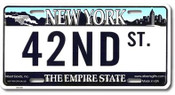 New York City License Plates, I Love NY Bike Plate, I Love NY License Plate