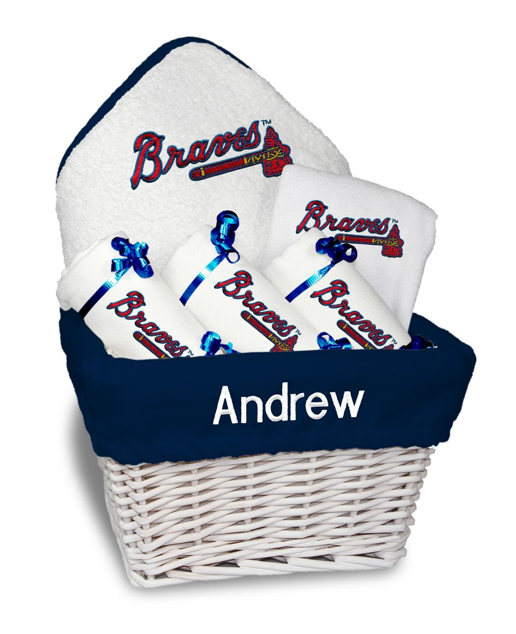Atlanta Braves Personalized 6Piece Gift Basket