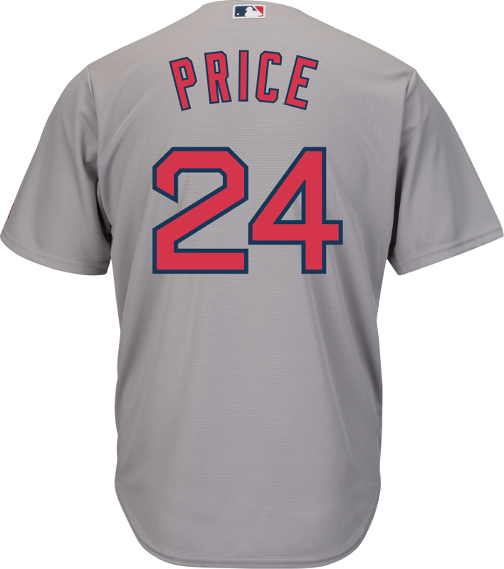 David Price Jersey - Boston Red Sox Replica Adult Road Jersey