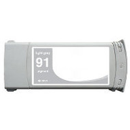 Remanufactured Hewlett Packard C9466A (HP 91) Light Gray Ink Cartridge
