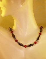 Carnilian Red Agate Necklace (Ladies)