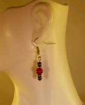 Carnilian Red Agate Earrings (Ladies)