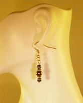 Hematite w_4_6mm rainbow Earrings (Ladies)
