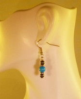 Howlite Turquoise Earrings (Ladies)