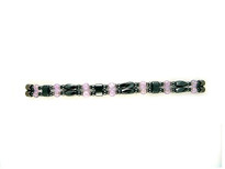 Ladies Cape Amethysts Hematite Bracelet