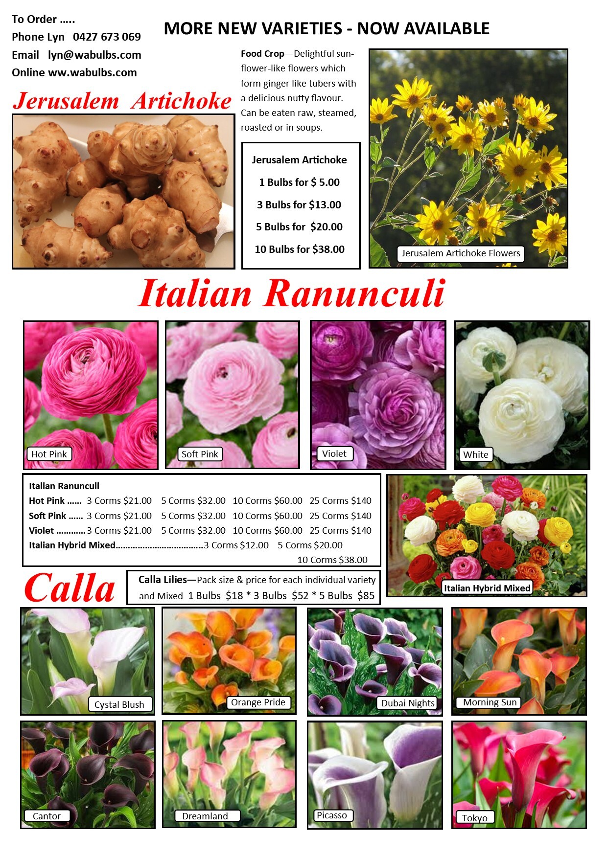 More New Varieties