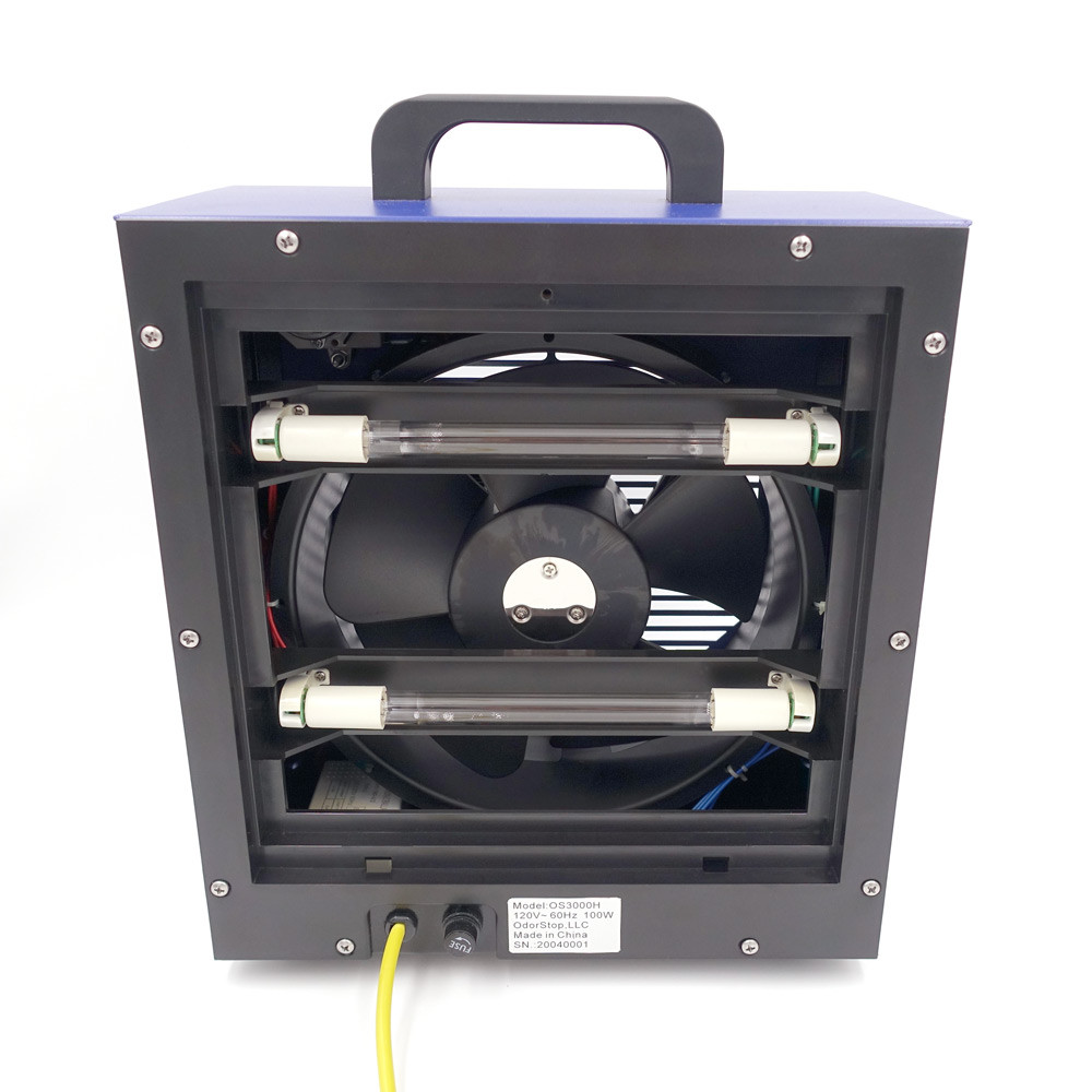 OdorStop OS3000H Hydroxyl Generator/UV Air Purifier with Charcoal Filter for Spaces up to 3000 sq ft and above
