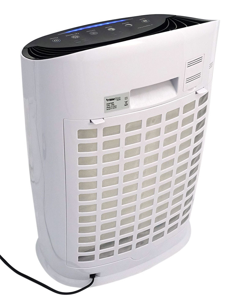 OdorStop Purificador de aire HEPA con filtro HEPA H13, luz UV, carbón  activo, multivelocidad, modo de suspensión y temporizador (OSAP5, blanco