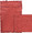 61301 "LUPA" Handmade Paper, "Deep Red"  24" x 36"
A deep  ruby red Sheet with a textured, nubby surface - lots of visible fibers 