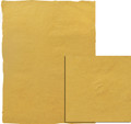 #89306 Coco 'Ribless' Handmade Paper, "Ocher"
A dusty yellow shade in a 26" x 36"  relatively smooth sheet.  Deckle edges
