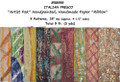 #58955 "ITALIAN FRESCO" 9 Different Patterns "Artist Pak"   -Handpainted, 18" x 5" Handmade Papers 