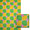 #37165 Parisian Apartment "Hold-to-Light", "Poppies"
Clear varnish outlines a checkerboard pattern of 3-1/2" bright green & yellow color blocks, with fuchsia "poppies" (also outlined in clear varnish) accenting the corners.