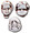 900250  Theater Porcelain Faces, Set/3 "Troupe"
When you just can't decide which one of these characters is "the one", get all three  AND save 16% OFF on the individual pieces.  Handpainted porcelain.