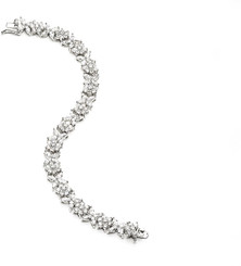 Candice cubic zirconia and diamante wedding bracelet