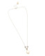 coin pearl and diamante bridal necklace