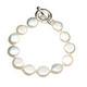 Coin shaped freshwater pearl bracelet lovely as Mother of the Bride Jewellery