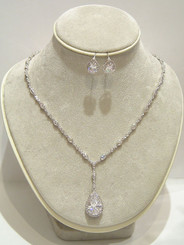 Franchesca diamante wedding necklace set gorgeous as evening jewellery 