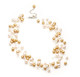 Floating cream and gold pearl necklace lovely for bridal