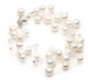 Floating pearl and crystal wedding bracelet