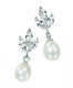 Valeria pearl and diamante bridal earrings ideal bridesmaids gift