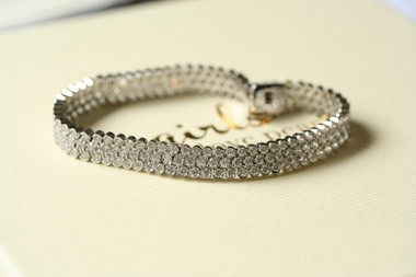 Coco diamante bridal bracelet available in larger and smaller sizes