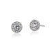 Clara vintage styled cubic zirconia and diamante stud wedding earrings