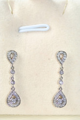 Chiara Dainty Diamante Wedding Earrings
