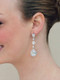 Angelica diamante earrings with vintage detail.