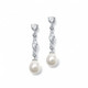 Diamante and pearl drop wedding earrings £37.95