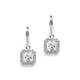 Vintage inspired diamante pave set bridal earrings