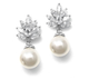 Karoline vintage styled pearl wedding earrings
