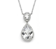 Arianna pear shaped diamante pendant