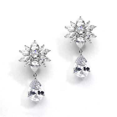 Gabriella marquis diamante bridal earrings