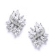 Sassi vintage styled diamante cluster bridal earrings