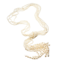 Francine  Baroque Long Pearl Necklace