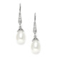 Penny vintage style diamante and pearl bridal earrings by Girls Love Pearls 
