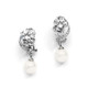 Vintage designed drop wedding earrings from Girls Love Pearls L62
