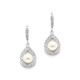 Gorgeous Sophia pear shaped pearl drop wedding earrings
