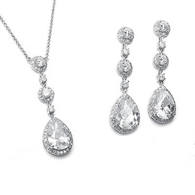 diamante necklace set
