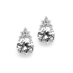 Eliza simulated diamond earrings perfect for evening or bridal jewellery