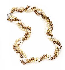 Sadie Brown Freshwater Cultured Pearl Necklace