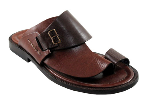 Men's Davinci Italian Leather Push Toe Sandals 1099 Available in Black ...