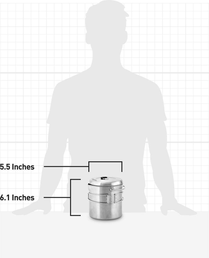 6.1 Inches Tall, 5.6 Inches Wide