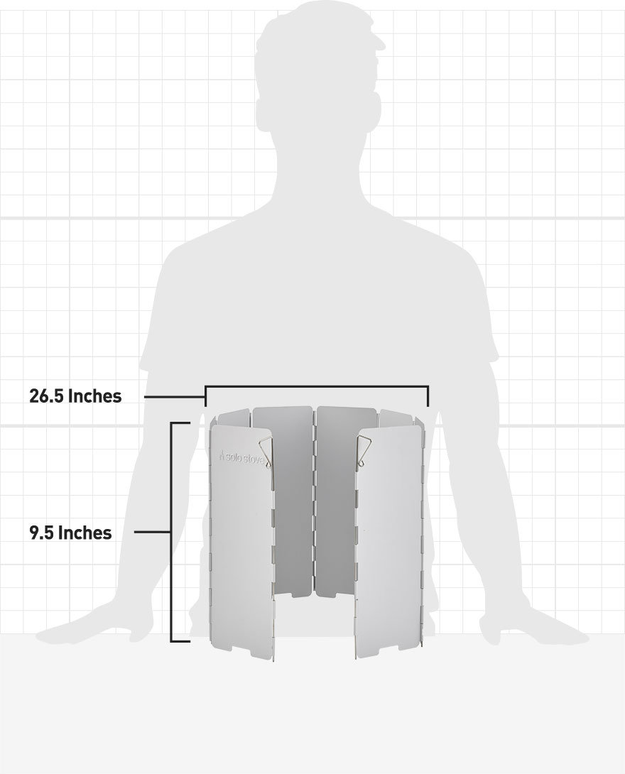 9.5 Inches Tall, 26.5 Inches Wide